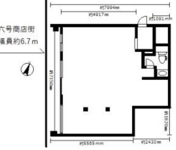 ★成約済★京王新線【幡ヶ谷駅】徒歩4分！！軽飲食店に向いた路面1階店舗！幡ヶ谷/居抜き/カフェ