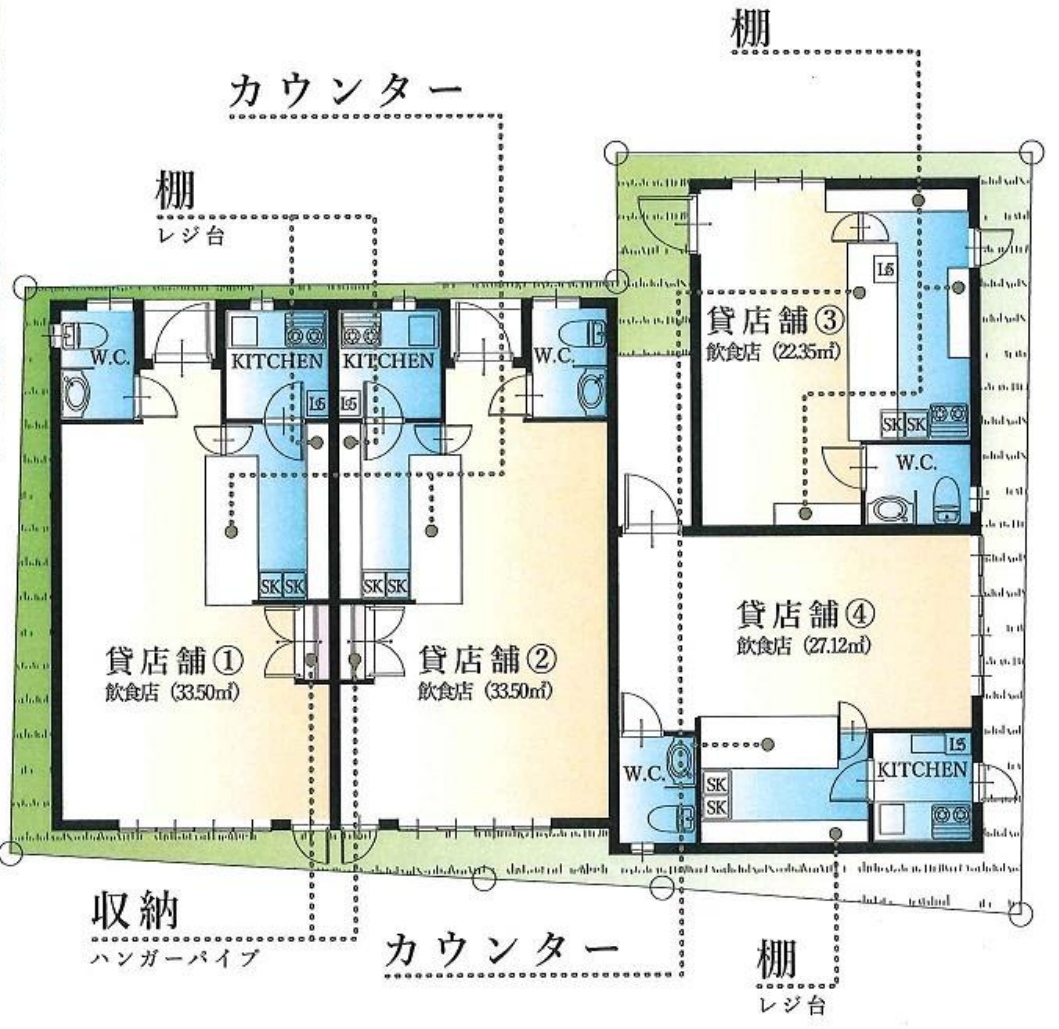 ★成約済★JR青梅線【福生駅】徒歩4分・飲食店、スナックに適した新築店舗！福生/飲食店/新築