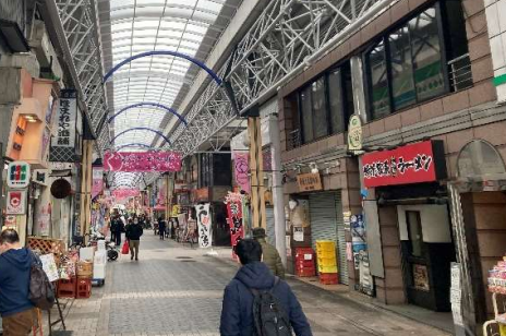 ★成約済★ラーメン店居抜き/路面、駅徒歩1分/商店街の中の好立地！