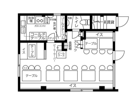 ★成約済★東京メトロ東⻄線【⾨前仲町】徒歩1分！お好み焼き店居抜き物件★集客見込み抜群の街の路面店！（鶴⽥ビル)